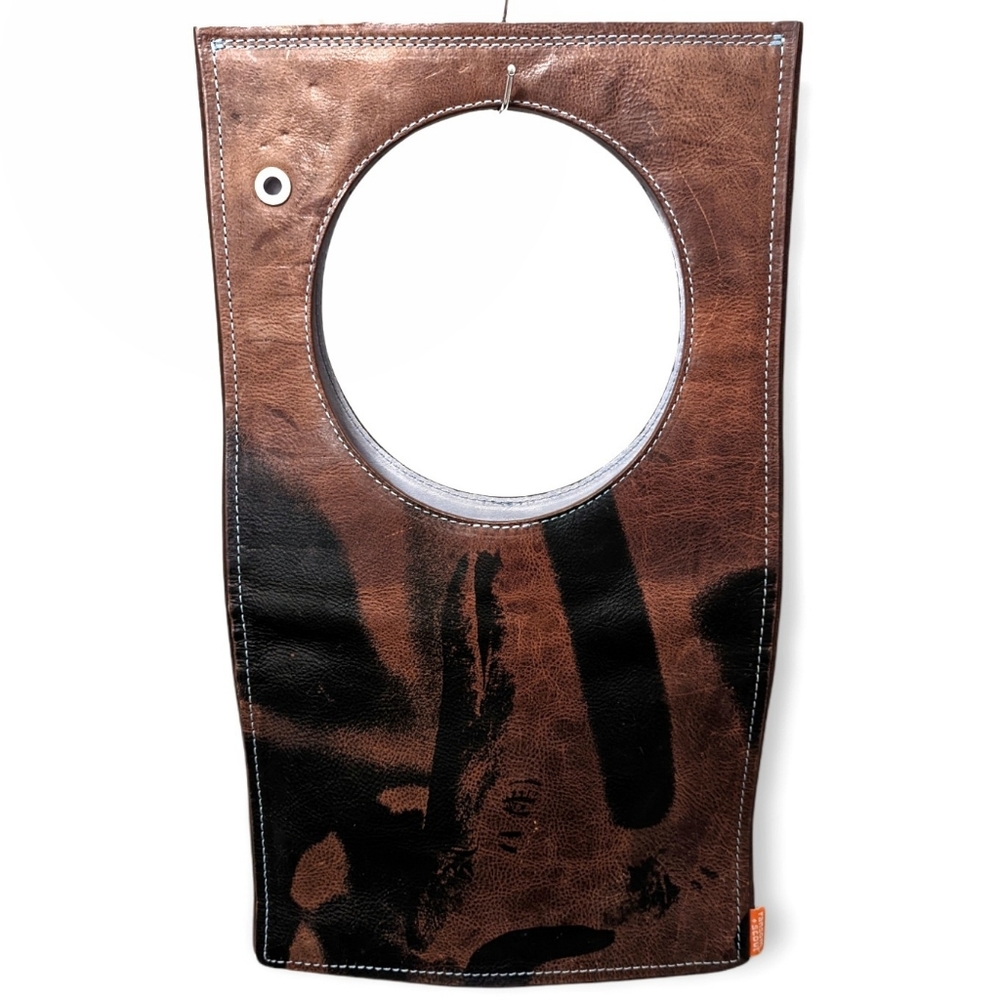 Ransom + Scout Screen Printed Artisan Abstract Leather Apolo Tote Bag